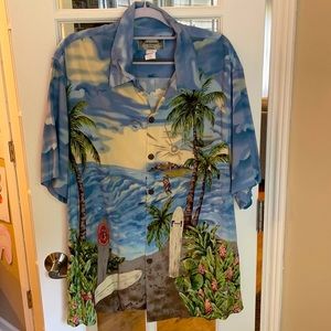 Kamehameha Hawaiian Shirt Large